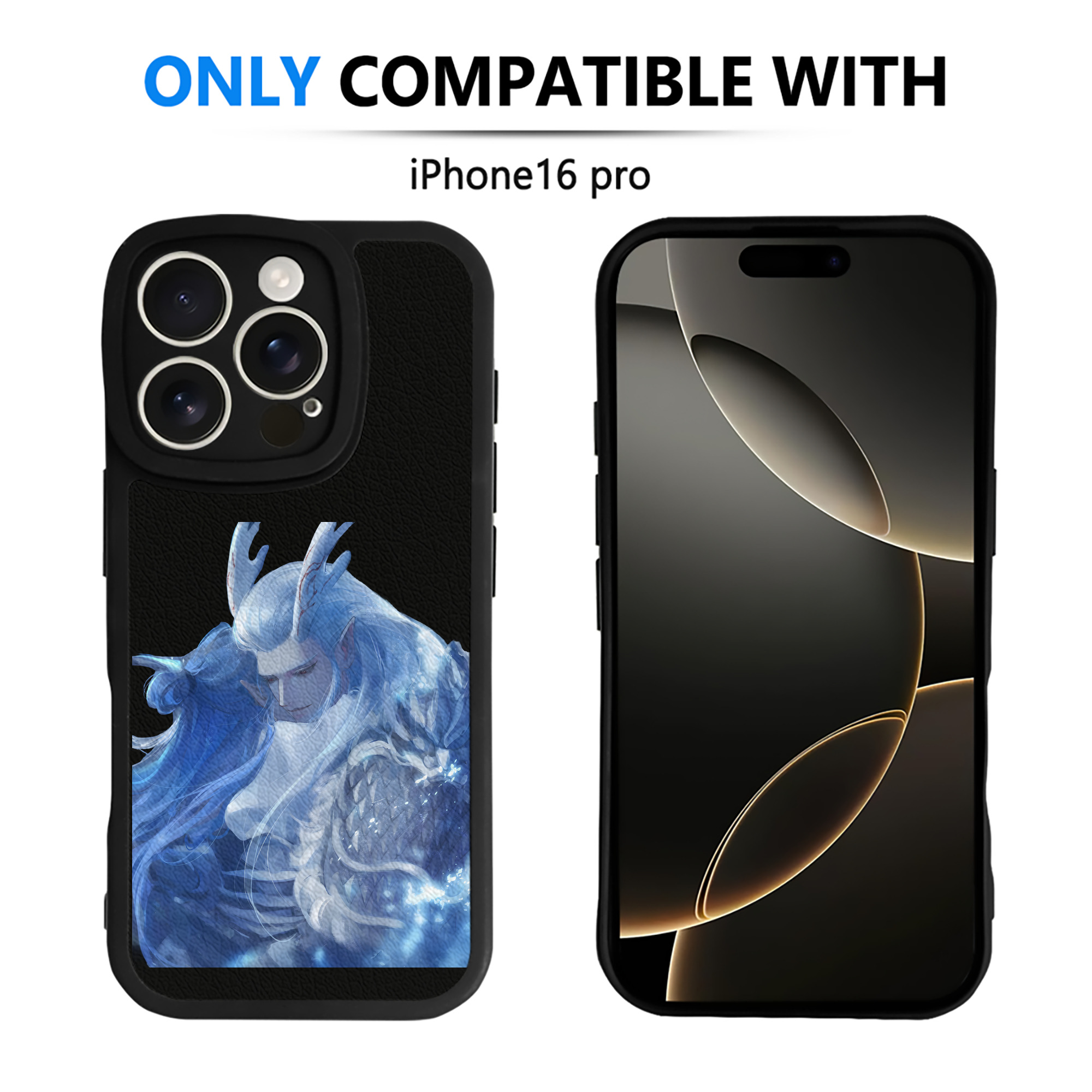 （画像用） Ne Zha 2 ナタ 魔童の大暴れ 【iPhone 16シリーズ対応】シリコンスマホケース（レザー調） 材質：シリコン
